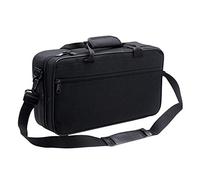 Funda para clarinete negra con correa ajustable acolchada gruesa y bonita cremallera
