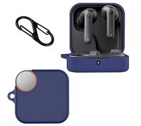 Funda para CMF by Nothing Buds Pro 2,Suave Silicona Carcasa Protectora,Anti-Arañazos Protectora Case función de Mosquetón-Azul