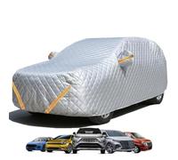 Funda para Coche Antigranizo Compatible con Ford Gran Torino 2-Door 1974-1976, Impermeable Resistente Arañazos Sol con Banda Reflectante(Black)