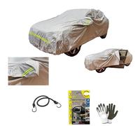 Funda para coche de nailon impermeable antiarañazos con reflectante compatible con Rolls Royce Ghost, funda para coche con cremallera lateral, talla XXL, 215 x 150 cm