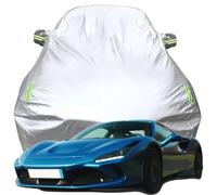 Funda para Coche para Ferrari F8 Tributo, Anti Nieve Rasguño UV Oxford Tarpa de Coche, Todo Clima Impermeable Automóviles Cubierta,Silver