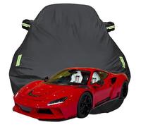 Funda para Coche para Ferrari F8 Tributo NOVITEC N-Largo, Anti Nieve Rasguño UV Oxford Tarpa de Coche, Todo Clima Impermeable Automóviles Cubierta,Black