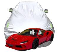 Funda para Coche para Ferrari F8 Tributo NOVITEC N-Largo, Anti Nieve Rasguño UV Oxford Tarpa de Coche, Todo Clima Impermeable Automóviles Cubierta,Silver