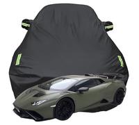 Funda para Coche para Lamborghini Huracán LP640-2 STO 2023 2024 2025 2026, Anti Nieve Rasguño UV Oxford Tarpa de Coche, Todo Clima Impermeable Automóviles Cubierta,Black