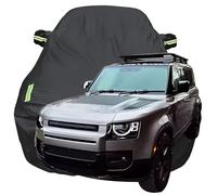 Funda para Coche para Land Rover Defender Defender 110X, Oxford Tarpa de Coche Anti Nieve Rasguño UV, Todo Clima Impermeable Automóviles Cubierta,Black-Plus-Cotton