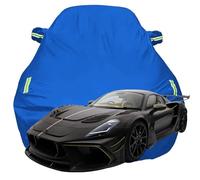 Funda para Coche para Maserati MC20 First Edition Maserati Mansory, Oxford Tarpa de Coche Anti Nieve Rasguño UV, Todo Clima Impermeable Automóviles Cubierta,Blue-Plus-Cotton