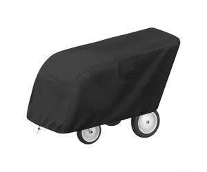 Funda para cochecito de bebé al aire libre, lona impermeable 210D para cochecito de 6 pasajeros, protección contra lluvia, nieve, polvo, rayos UV, con cremallera, color negro