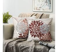 Funda Para Cojines Naranja Quemada 40×40 Fundas Cojines Moderno Resumen Geometrico Impresión Patrón Funda Para Cojin Juego de 2 Bohemia Lino Fundas Almohadas Por Sala de Estar Sofá Cojines Decoración