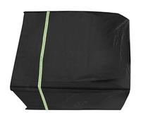 Funda para Columpio de Jardín de Oxford Negra Cremallera | Resistente a Nieve y Viento, Asas y Banda Elástica Inferior, Franja Reflectante