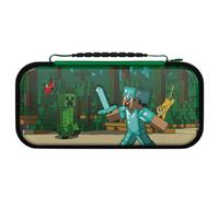 Funda para consola portátil PDP Realmz Minecraft Forest Battle multicolor con brillo en la oscuridad