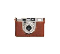 Funda para Contax Tix, Zakao hecha a mano de piel auténtica auténtica con correa de mano (marrón)