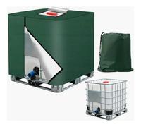 Funda para contenedor IBC de 1000 L, 420D, resistente a los rayos UV, impermeable y a prueba de polvo, con bolsa de almacenamiento, 120 x 10
