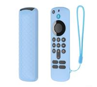 Funda para control remoto compatible con Fire TV-Stick 4K/HD Voice Remote, funda protectora de silicona antideslizante con cordón, multicolor (azul por la noche)