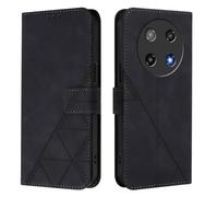 Funda para Coolpad C16, Tipo Libro PU Leather Flip Cover Carcasa con magnético Soporte Ranura Tarjeta Wallet Case para Coolpad C16, Negro