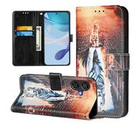 Funda para Coolpad Cool 40i, Tipo Libro PU Leather Flip Carcasa con magnético Soporte Ranura Tarjeta Wallet Case para Coolpad Cool 40i, Tigre Gato