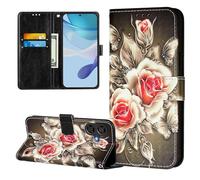 Funda para Coolpad Cool 40i, Tipo Libro PU Leather Flip Carcasa con magnético Soporte Ranura Tarjeta Wallet Case para Coolpad Cool 40i, Rosas
