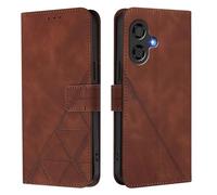 Funda para Coolpad Cool 40i, Tipo Libro PU Leather Flip Cover Carcasa con magnético Soporte Ranura Tarjeta Wallet Case para Coolpad Cool 40i, Marrón