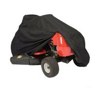 Funda para cortacésped con poliéster Oxford 210D impermeable, dobladillo elástico y cordón ajustable para un ajuste resistente al viento, protege los tractores de jardín durante todo el año