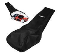 Funda para Cortacésped Cubierta de Cortacésped con Cordón Oxford 210D Universal Impermeable Anti-UV para Exteriores, Negro 195x66x108 cm