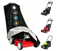 Funda para Cortacésped de Empuje para Ryobi RLM46175Y, Cubierta Protectora para Cortadora de Césped de Jardín, Protección Repelente al Agua contra Lluvia