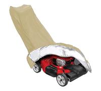 Funda para cortacésped para condiciones climáticas adversas, impermeable y protección contra el polvo, cuenta con dobladillo elástico para un ajuste seguro (beige)