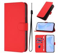 Funda para Cricket Outlast 5G 2024, diseño de caramelo, a prueba de golpes, de piel sintética, con ranura para tarjetas, funda protectora magnética para Cricket Outlast 5G 2024, color rojo