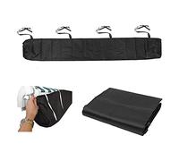 Funda Para Cubierta De Toldo Protección Solar Bolsa De Almacenamiento De Toldo Impermeable A Prueba De Polvo Con Cuerda Para Jardín Al Aire Libre Patio (4.5m/ 14.76ft,Negro)