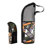 Funda para cubiertos de camping, bolsa de transporte, funda de argentería de viaje | maletín de almacenamiento, bastidores inútiles, bolsa con cremallera para camping al aire libre, senderismo, viajes