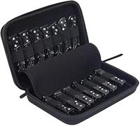 Funda para Cuchillos de Mariposa - Maletín Negro con 11 Ranuras para Chef, Supervivencia, Táctico, Exterior, Mini EDC y Cuchillo Fijo (Solo Caja)