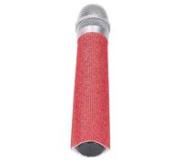 Funda para de Micrófono con Diamantes de Imitación, Cubierta del Cuerpo del Micrófono para Micrófonos Inalámbricos o con Cable con Brillo Brillante, Interior Suave, Perfecto