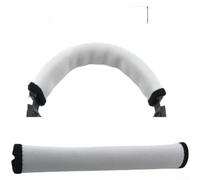 Funda para diadema para Audio Technica M50X M40X MSR7 - Kit de repuesto protector de almohadilla superior marrón (blanco)