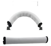 Funda para diadema para Audio Technica M50X M40X MSR7 - Pieza de reparación de diadema para auriculares - Marrón (blanco)