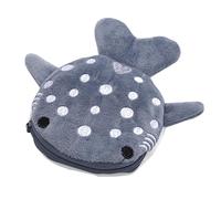 Funda para dinero con tiburón | Cartera para niños Shark - Funda para auriculares lindo Shark con patrón bordado de dibujos animados para billetes de auriculares, Gris, riferimento alla