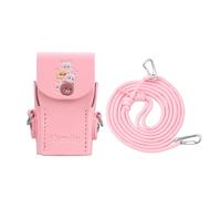 Funda para dji Osmo Pocket 3, Funda Protectora de Piel para cámara, Funda magnética a presión con cordón, Organizador de Mano Anti-arañazos (Rosa)