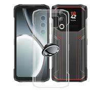 Funda para Doogee Blade20 Ultra (6.60"), con RotacióN De 360°[Anillo Soporte MóVil] Carcasa Transparente Funda de Silicona Suave de TPU Funda de Parachoques Trasero - SH3