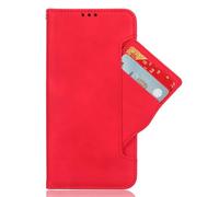 Funda para Doogee Note 56 Plus Funda,PU Cuero Flip Caso de teléfono con Ranuras móviles para Tarjetas.Diseño de Soporte,protección contra caídas-Red