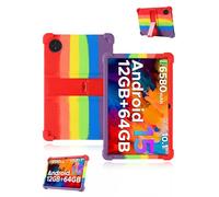 Funda para Doogee Tab A9 Pro 10.1 Pulgadas 2025 Última yystao Niños Funda de Silicona Suave Compatible con Doogee Tab A9 Pro, Soporte Ajustable (Arco Iris )