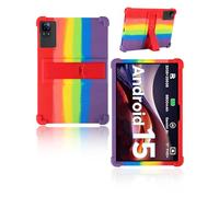 Funda para DOOGEE Tab E3 Tablet 11 Pulgadas 2025 Última yystao Niños Suave Silicona Tableta Funda Compatible con DOOGEE Tab E3, Soporte Ajustable (Arco Iris )