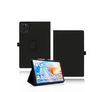 Funda para DOOGEE TAB G6 Tablet 11 pulgadas, yystao Piel Sintética Funda Compatible con DOOGEE Tablet TAB G6 - Correa de mano, diseño con textura de piel, color negro