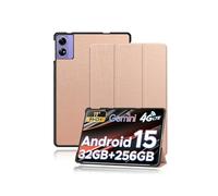 Funda para DOOGEE Tab G6+ Tablet de 11 Pulgadas 2025, yystao Soporte Delgado con Diseño Triple Plegable Funda Protectora Dura Compatible con DOOGEE TABG6+ Oro Rosa