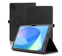 Funda para DOOGEE U10 Pro, 10.1 Inch, DOOGEE U10 Pro Tablet Funda, Funda Protectora Plegable con Soporte para Lápiz y Correa para la Muñeca, Protección Total. (Negro)