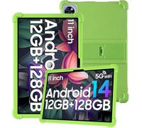 Funda para DOOGEE U11 2025 de 11 pulgadas con cobertura completa, apta para niños, a prueba de golpes, antiarañazos, soporte ajustable, cubierta de silicona suave resistente al agua, color verde