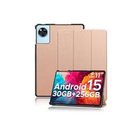 Funda para DOOGEE U11 Pro 11 Pulgadas, yystao Soporte Delgado con Diseño Triple Plegable, Funda Protectora Dura Compatible con DOOGEE U11 Pro, Oro Rosa
