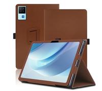 Funda para DOOGEE U13 13 Pulgadas, DOOGEE U13 Tablet Funda, Funda Protectora Plegable con Soporte para Lápiz y Correa para la Muñeca, Protección Total. (Marrón)