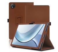 Funda para DOOGEE V Pad 12 Pulgadas, DOOGEE V Pad Tablet Funda, Funda Protectora Plegable con Soporte para Lápiz y Correa para la Muñeca, Protección Total. (Marrón)