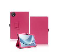 Funda para DOOGEE V Pad Tablet de 12 pulgadas 2025 Última, yystao PU Funda Protectora Compatible con DOOGEE V Pad - Correa de mano, diseño con textura de piel, color rosa - rojo