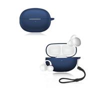 Funda para EarFun FreeClip Auriculares yystao Funda de Silicona Suave Compatible con EarFun Free Clip con Cordón, Resistente al Polvo, Resistente a Golpes y Durable, Azul