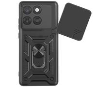 Funda para Edge 60 Fusion con de soporte y cubierta deslizante para cámara