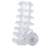 Funda para el pene con vibrador Casual Ring - Transparente