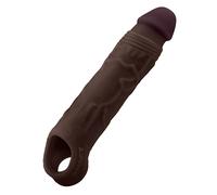 Funda para el pene realista con vibración y mando a distancia